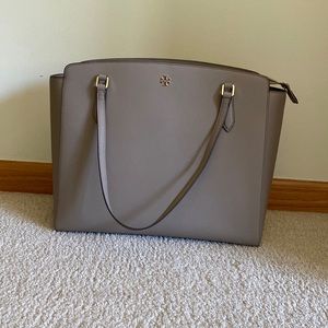 Tory Burch tote, taupe, great condition